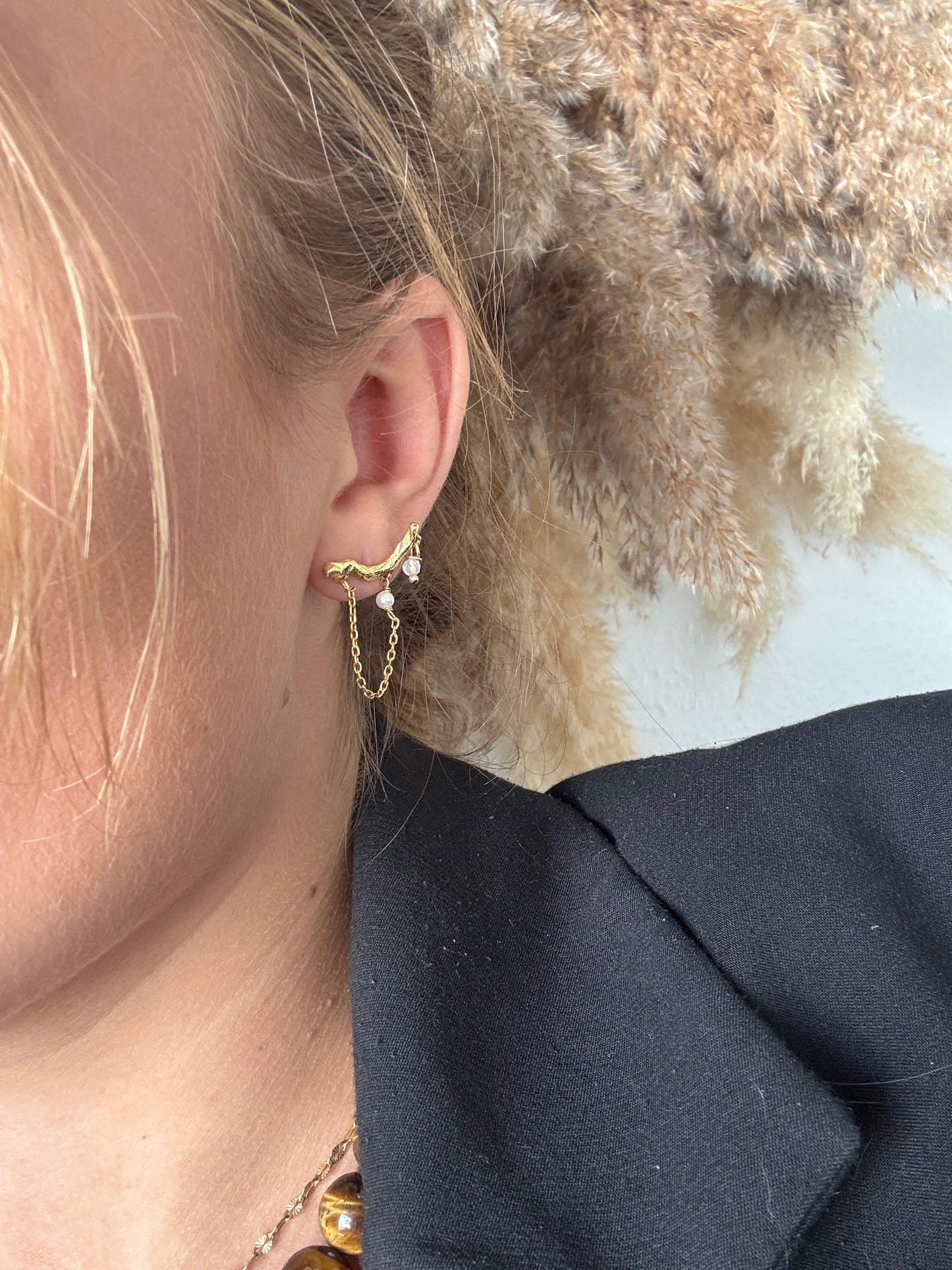 Moonlit tide earrings