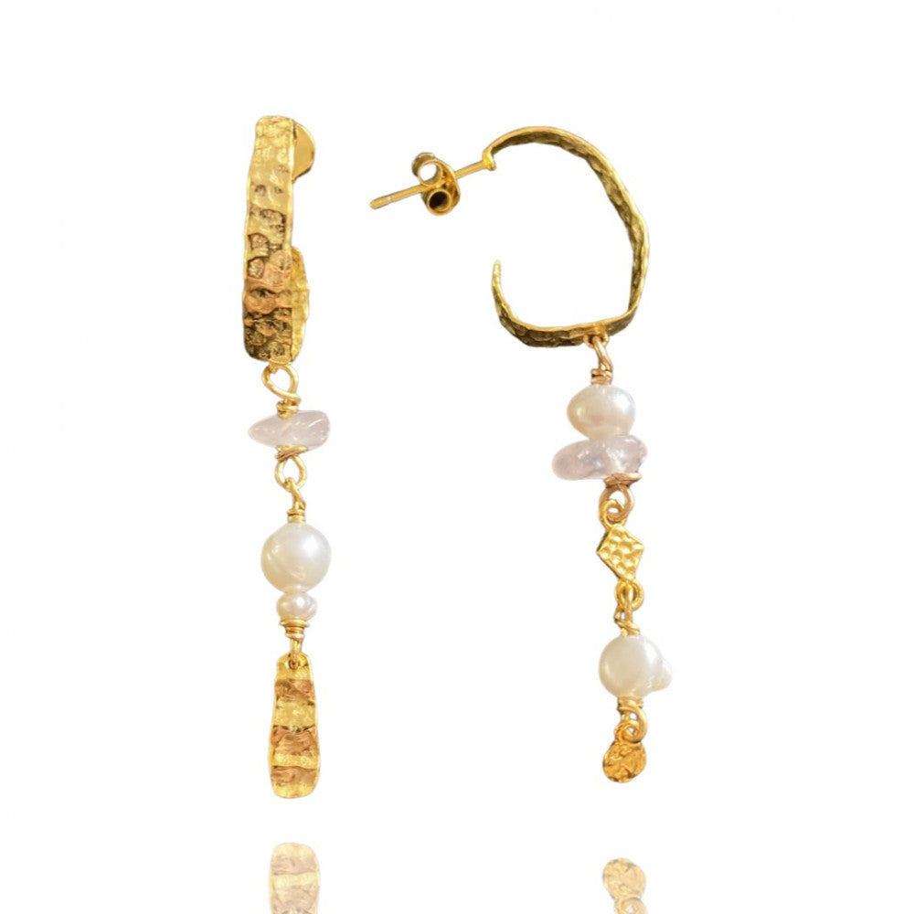 Coral earrings