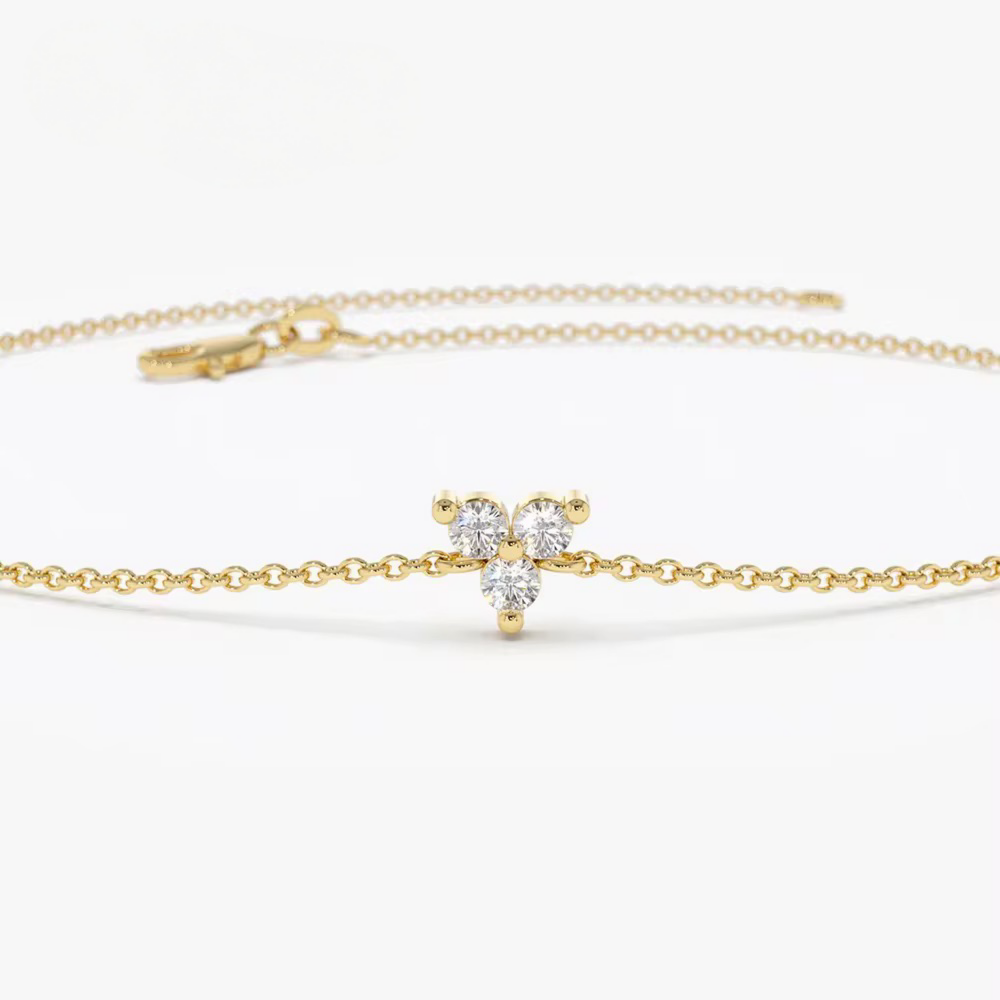 Floating diamant armbånd