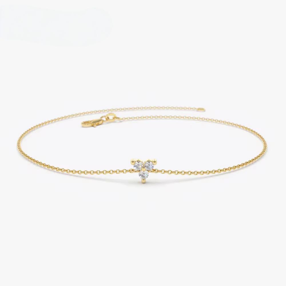 Floating diamant armbånd