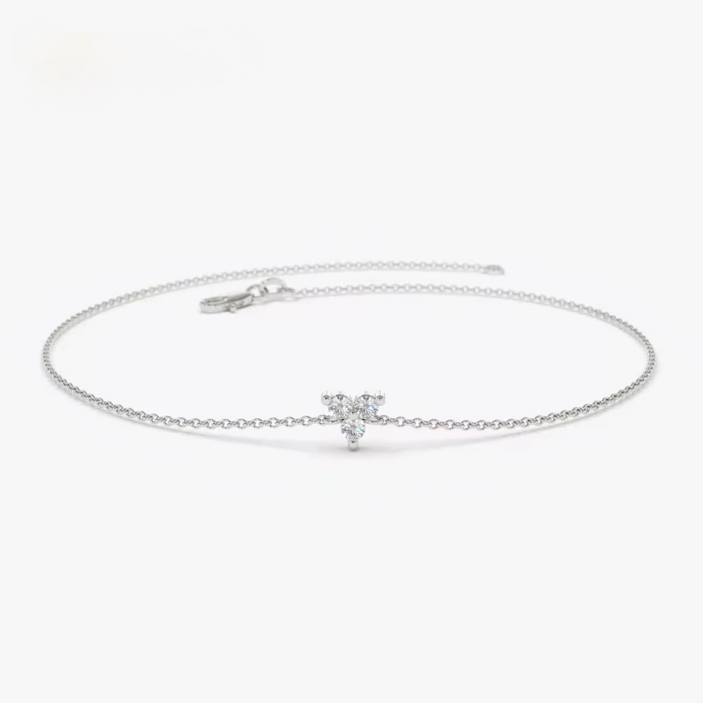 Floating diamant armbånd