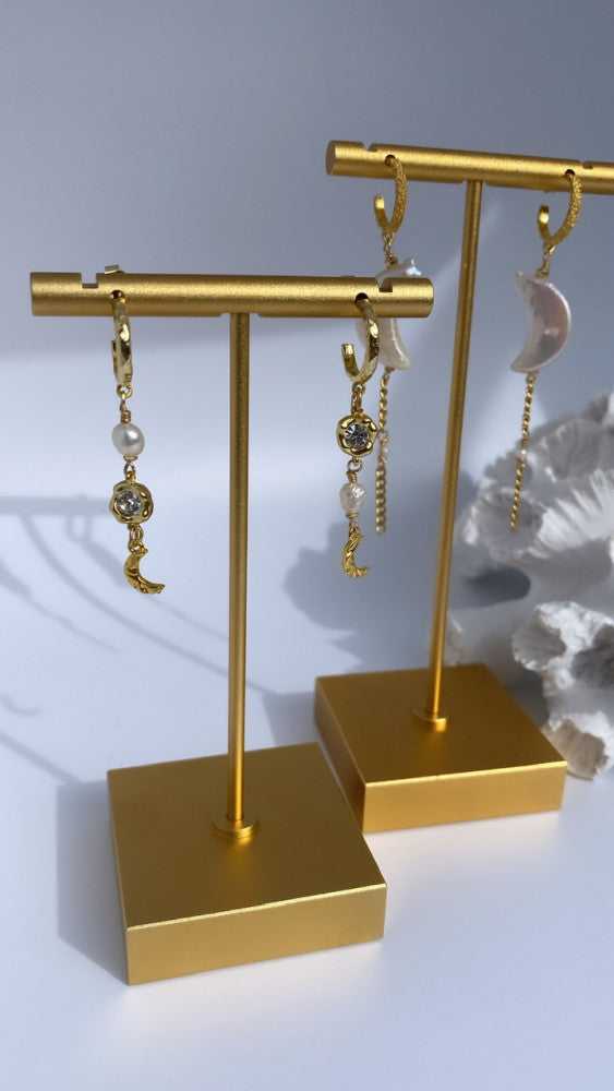 Nine earrings