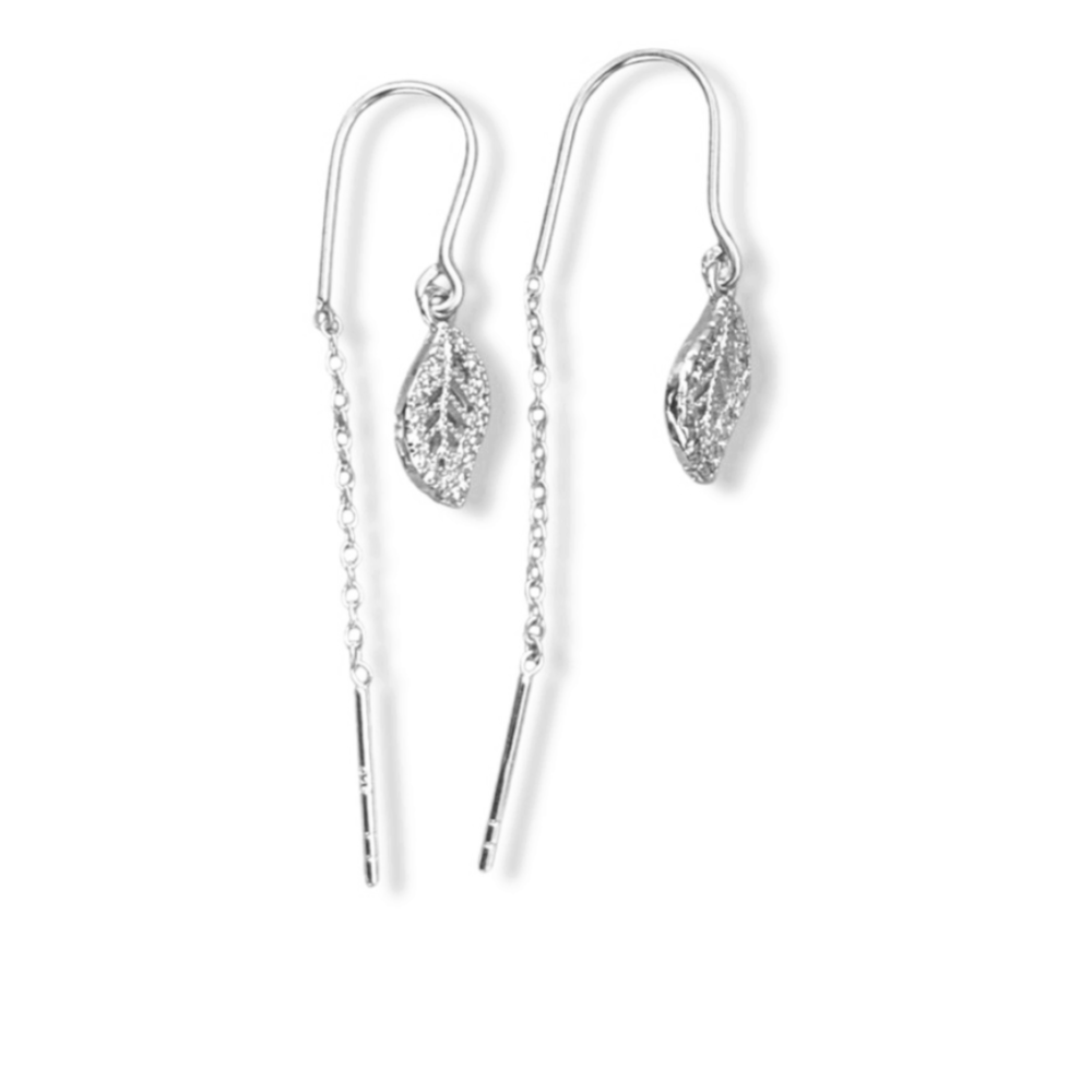 Shiny leaves earrings
