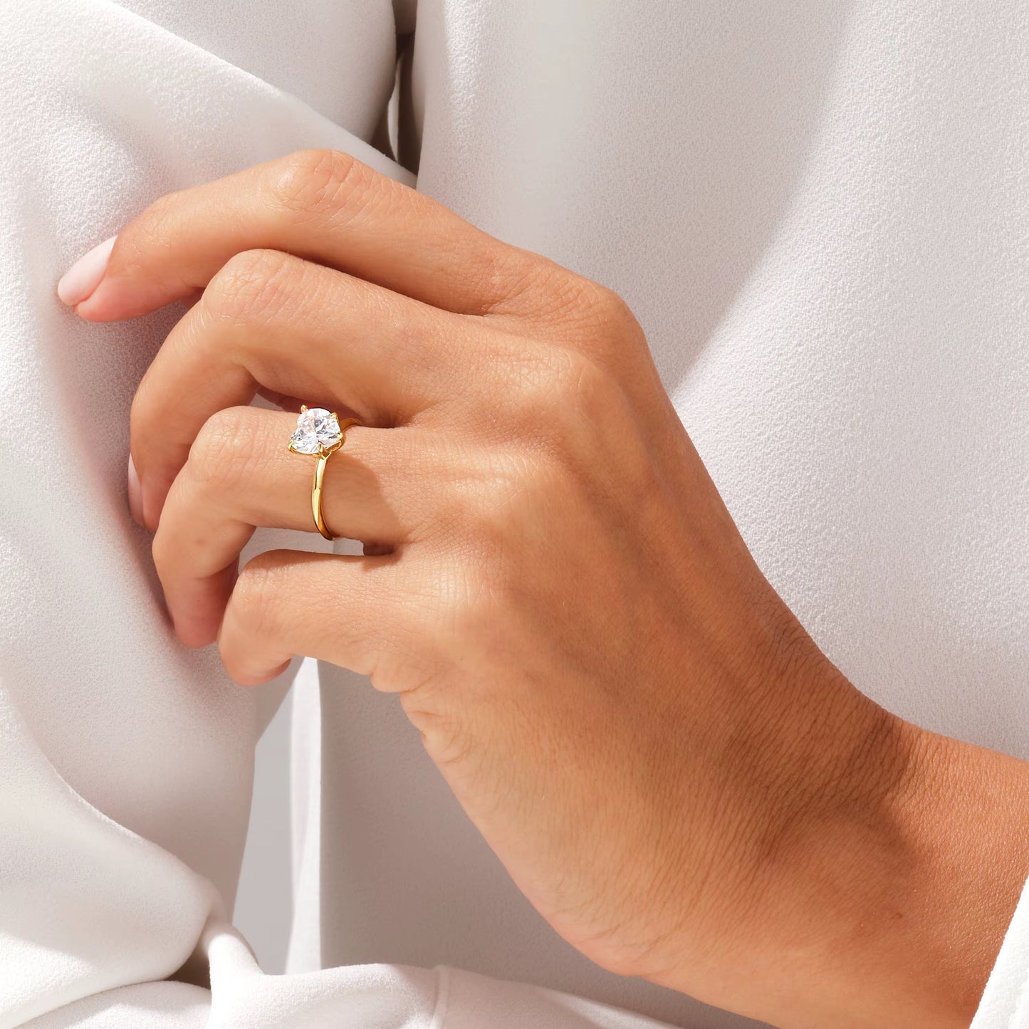 Heart Cut diamantring