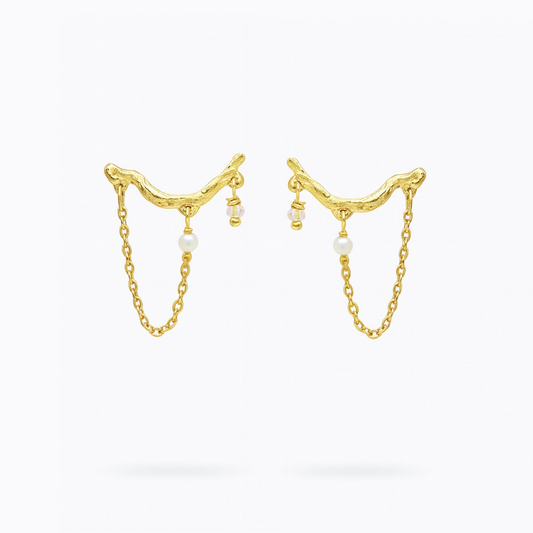 Moonlit tide earrings
