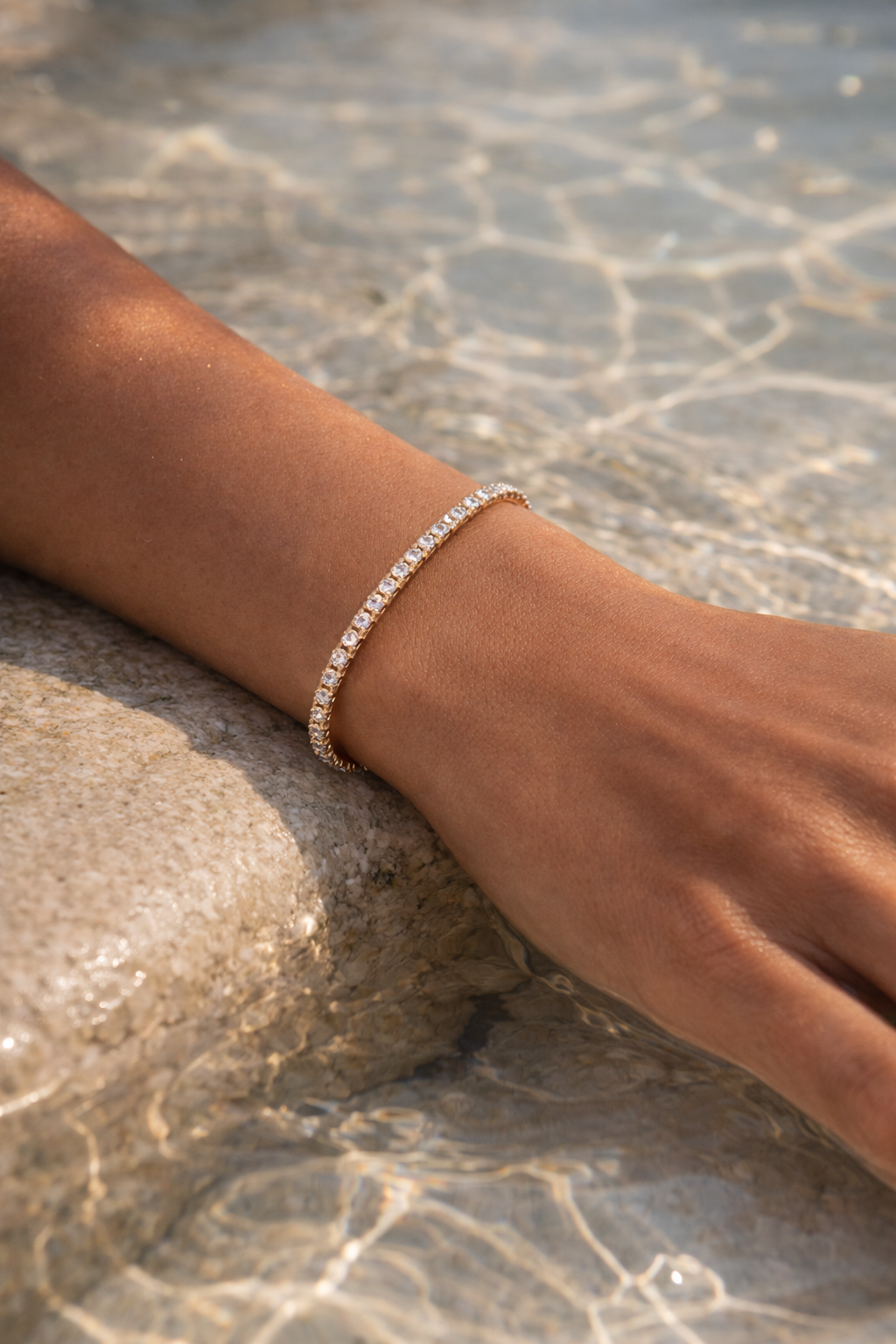 Tennis diamantarmbånd