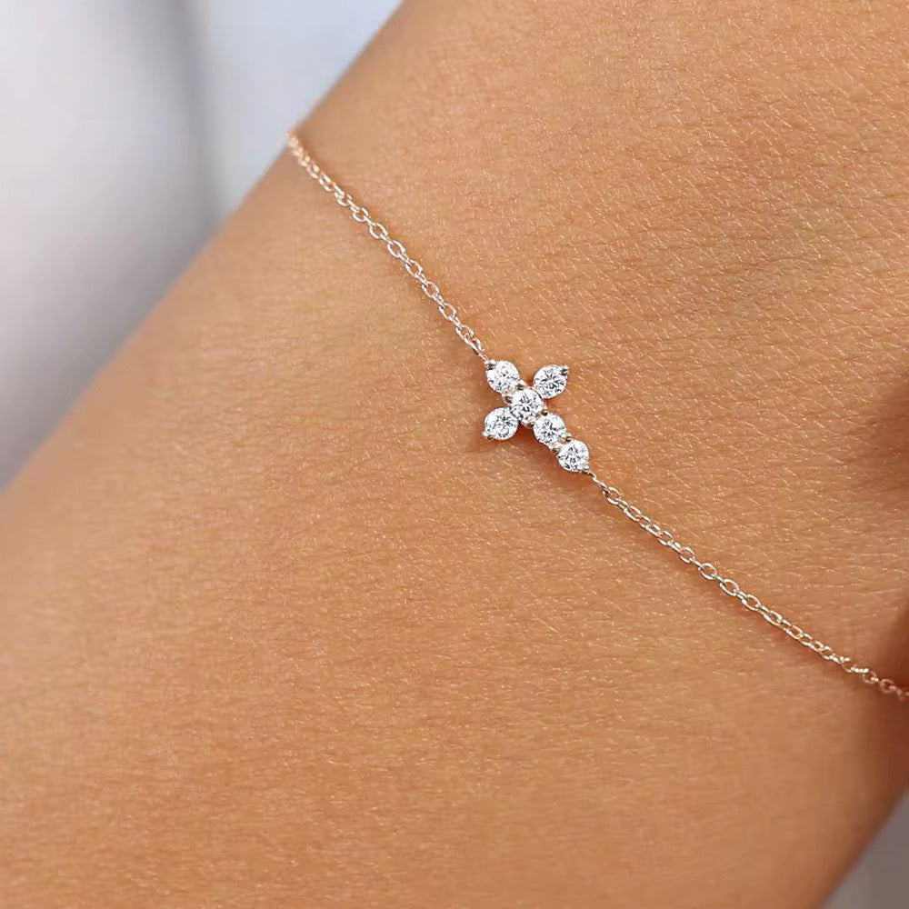 Cross diamantarmbånd