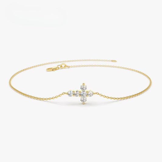 Cross diamantarmbånd