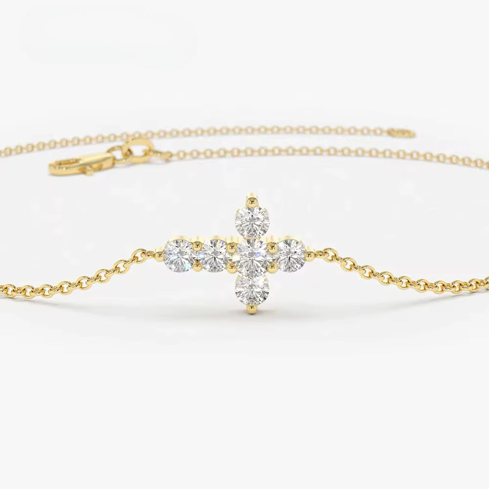 Cross diamantarmbånd
