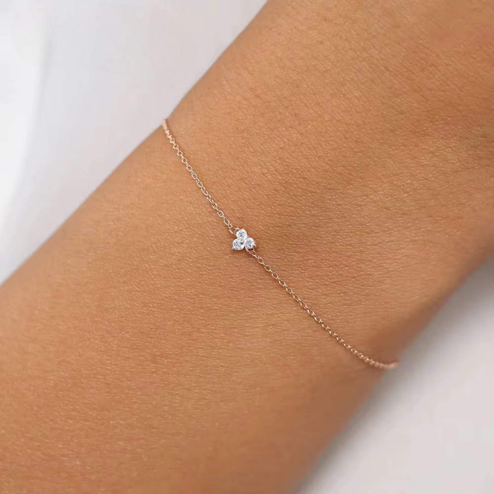 Floating diamant armbånd
