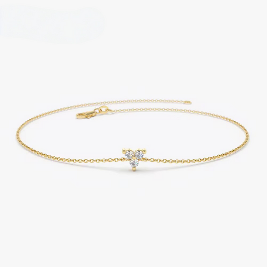 Floating diamant armbånd
