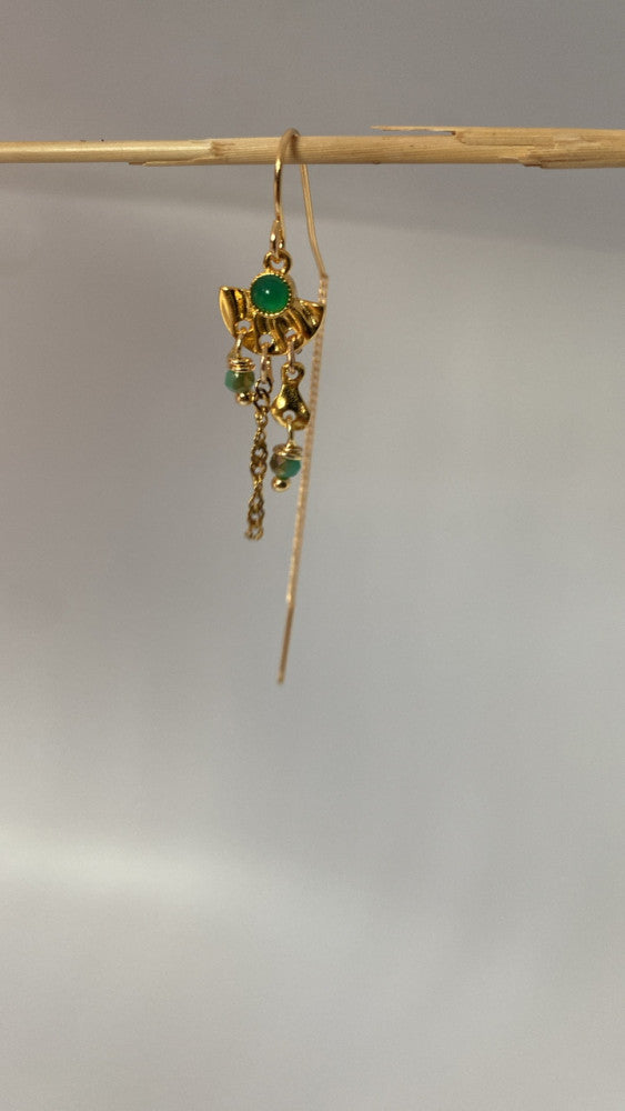 Green dream earrings