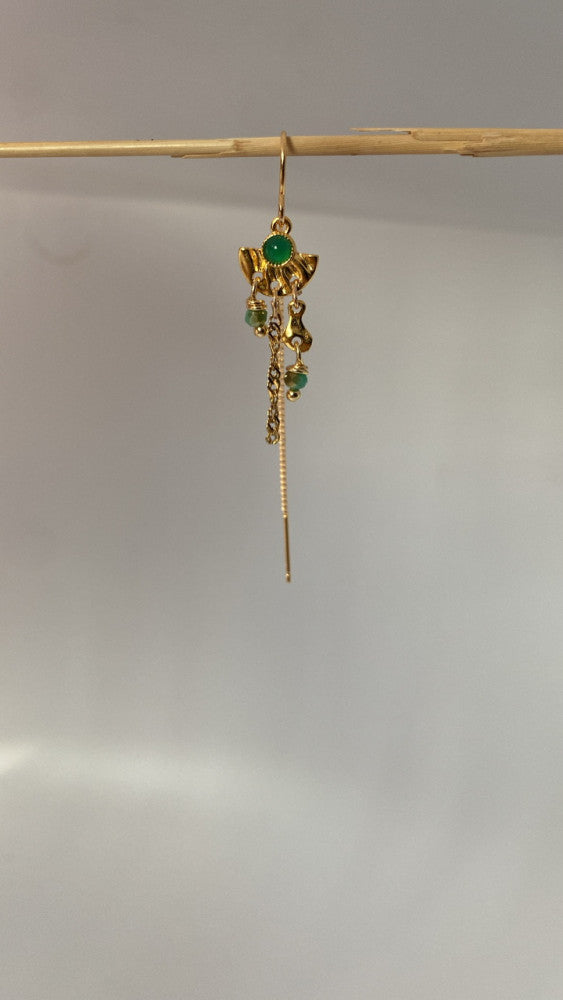 Green dream earrings