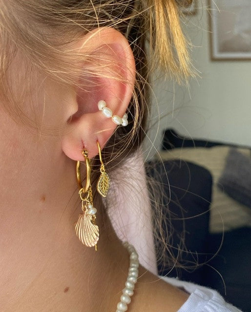 Shiny leaves earrings