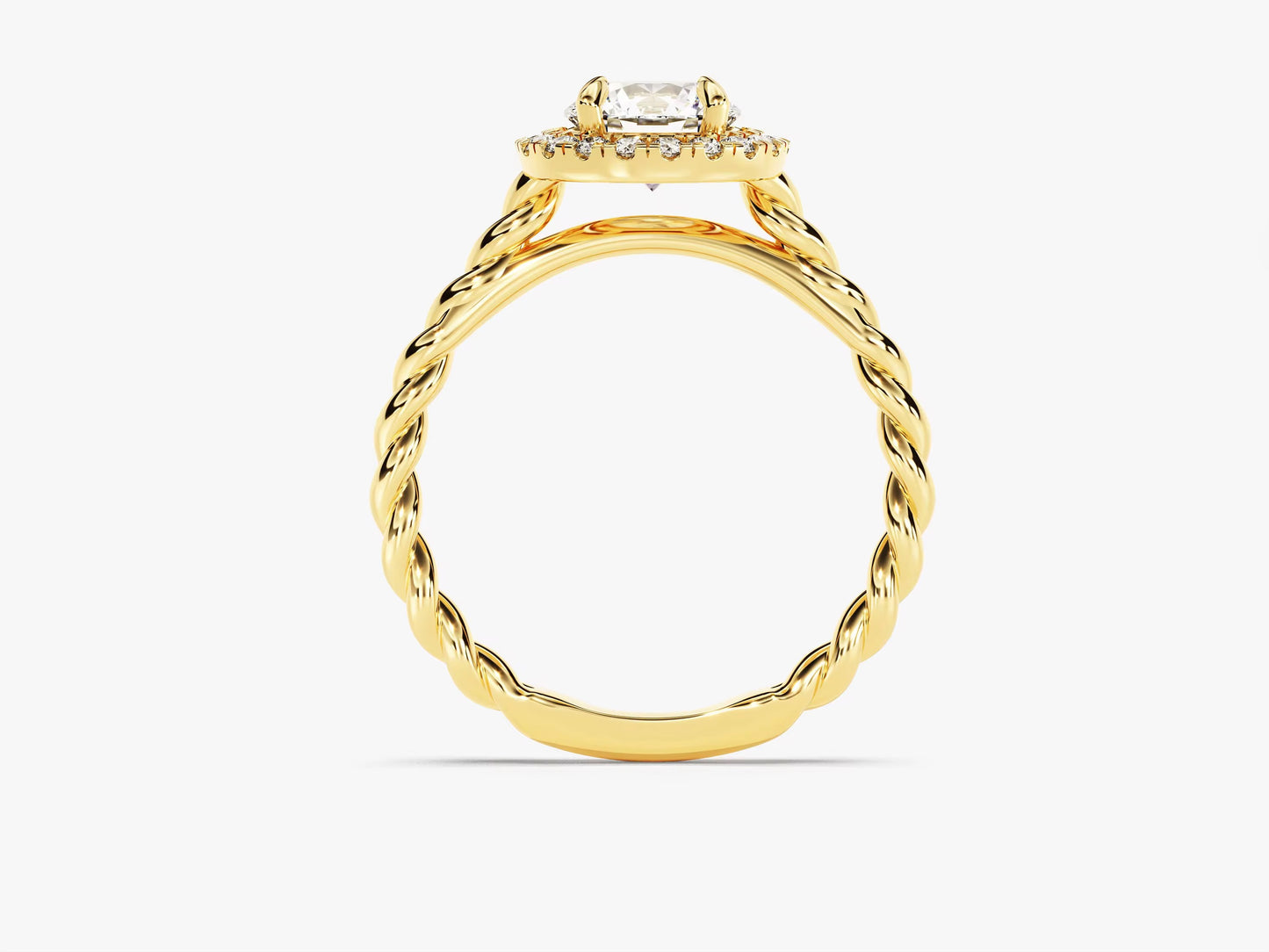 Halo-twist diamantring
