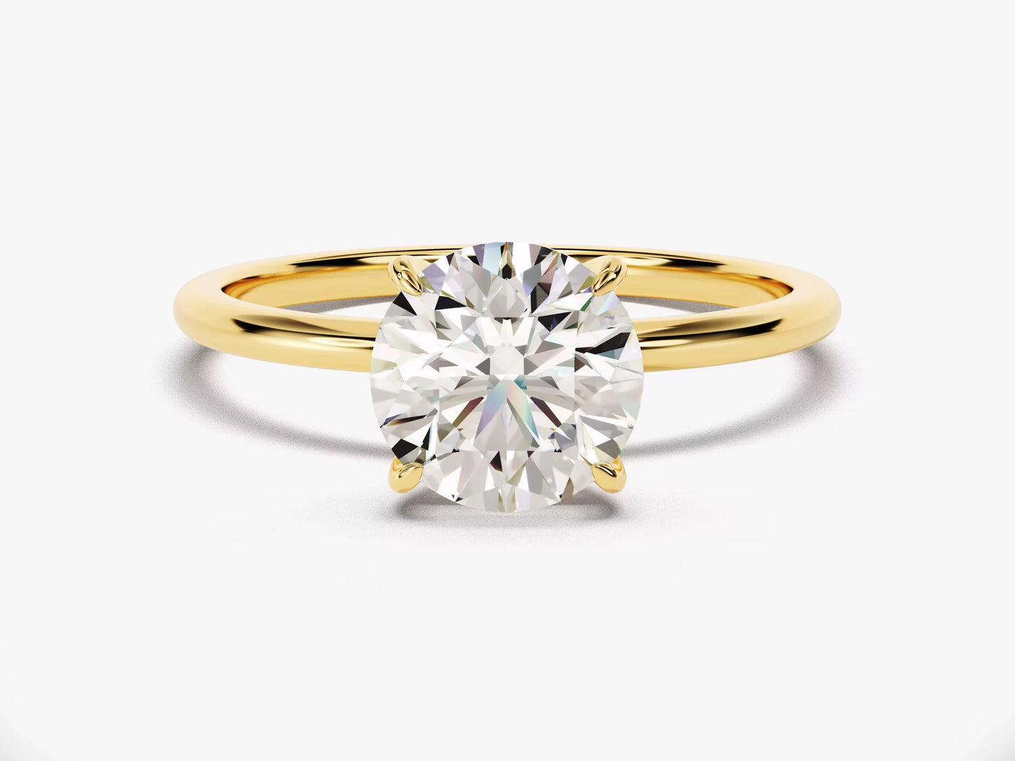 Klassisk solitaire diamantring