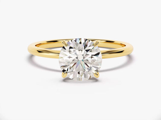 Klassisk solitaire diamantring