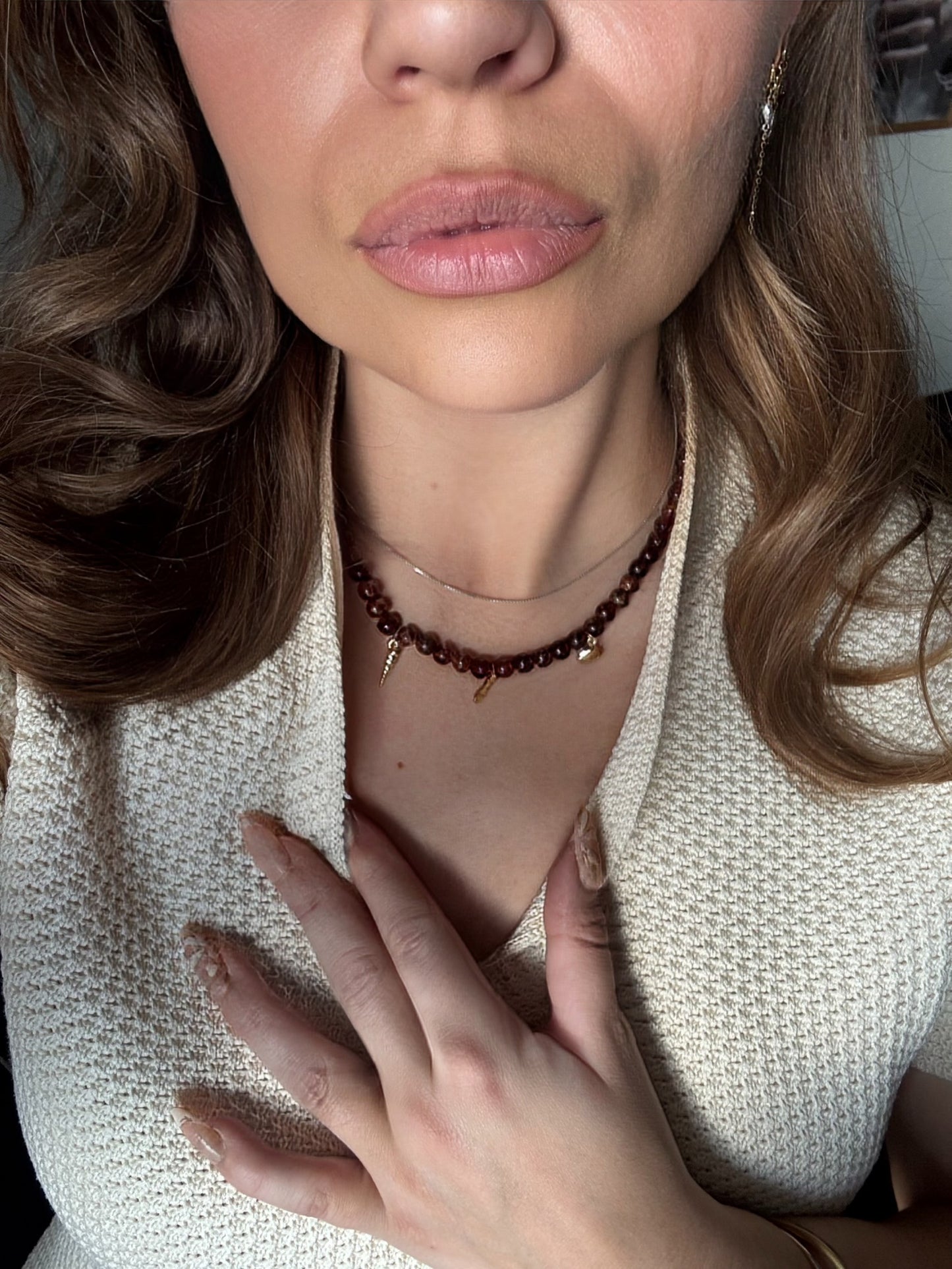 Sunset amber necklace