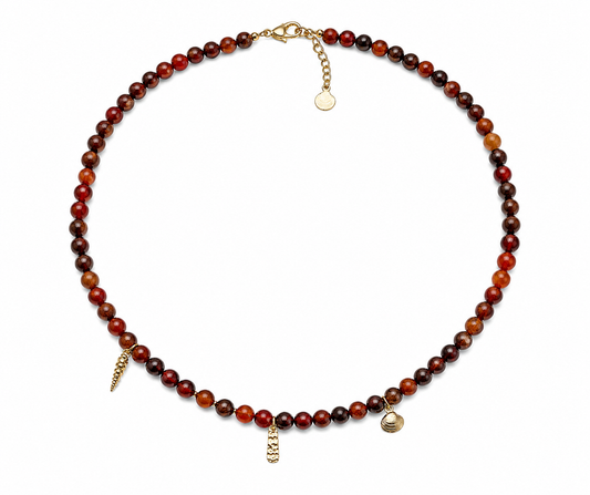 Sunset amber necklace