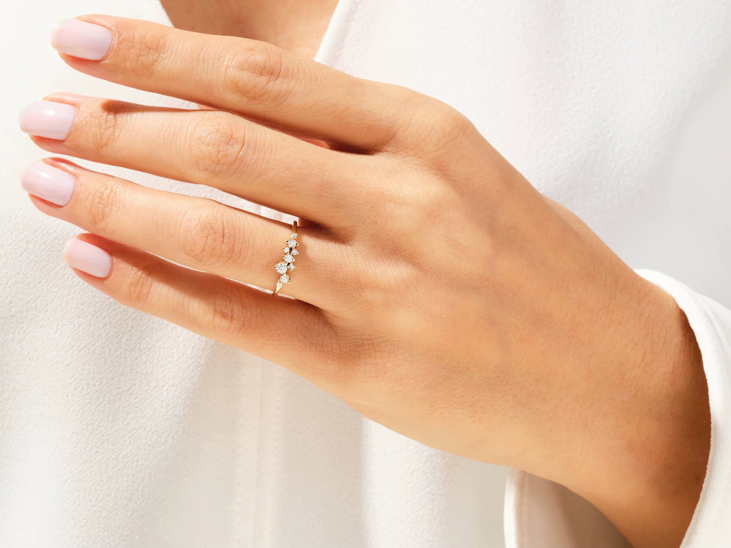 Floating Cluster diamantring