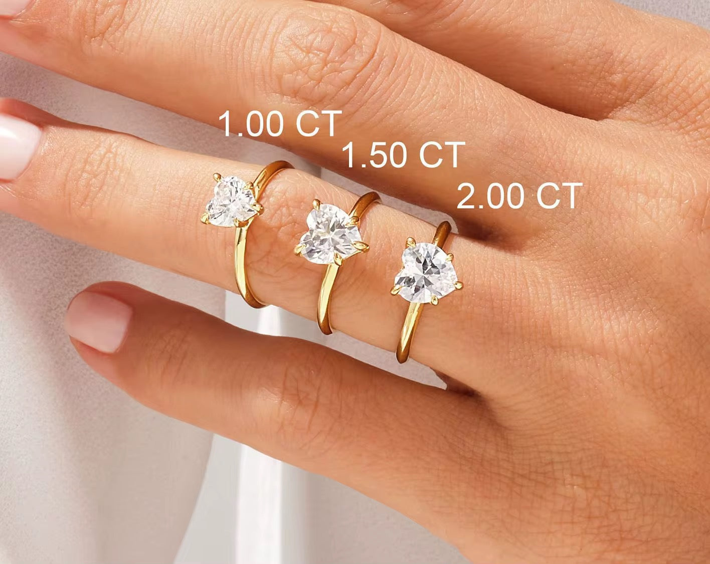 Heart Cut diamantring