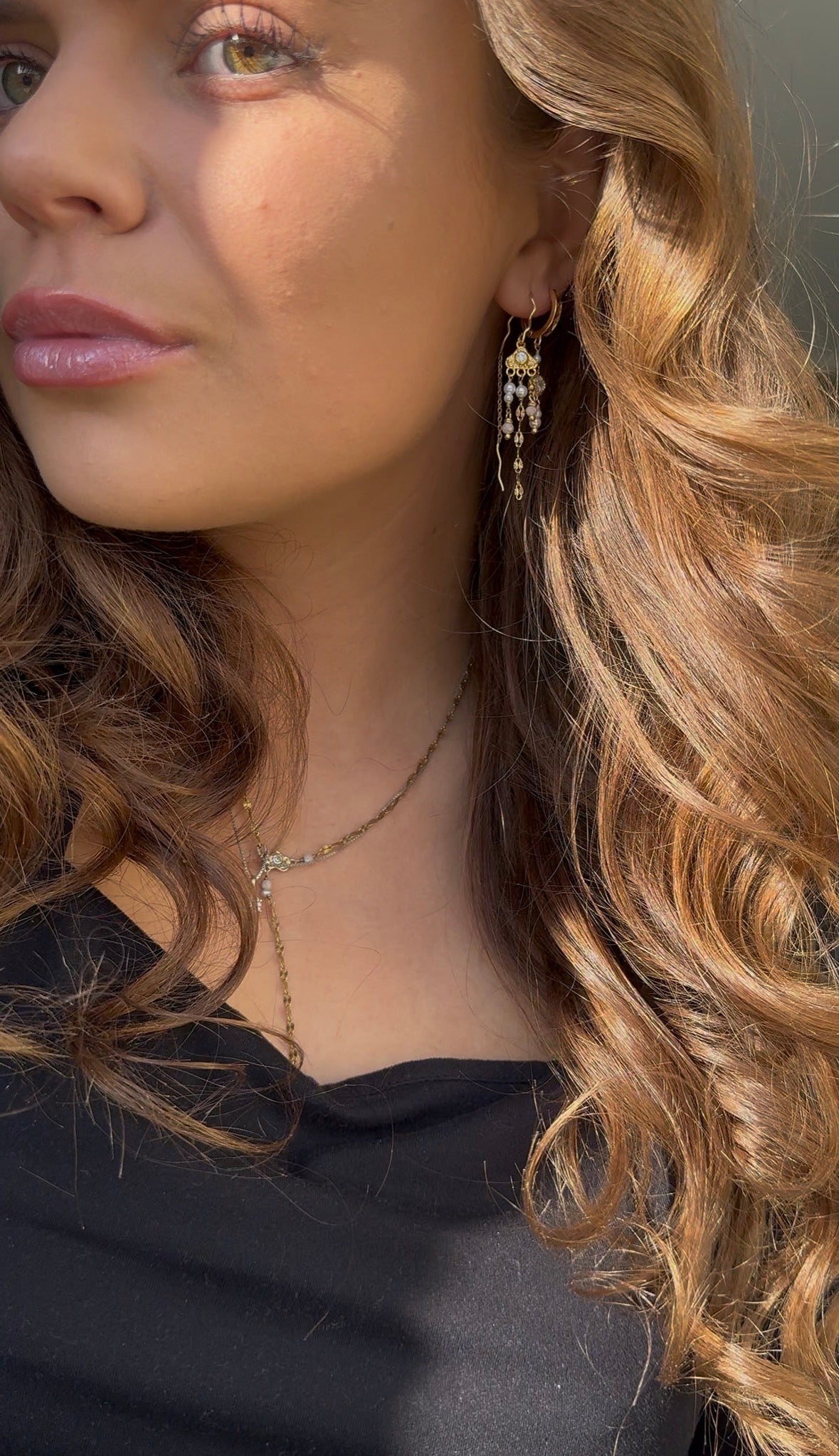 Soleil Pearl earrings