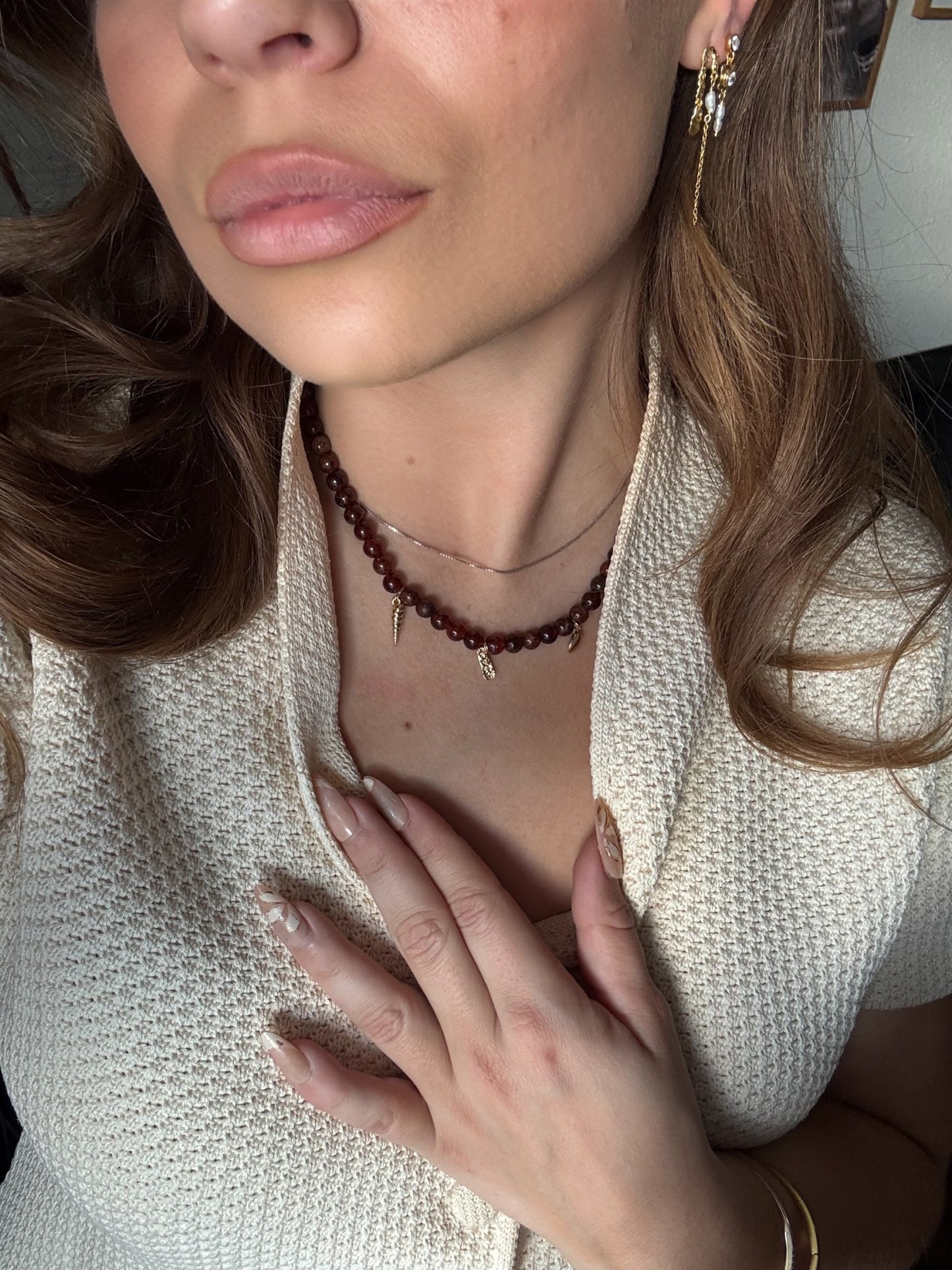 Sunset amber necklace