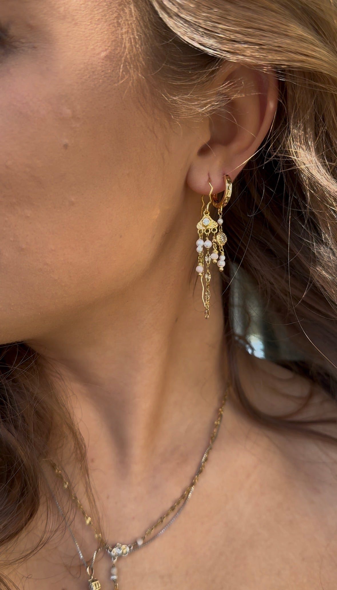 Soleil Pearl earrings